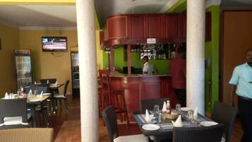 Breakfast, lunch, dinner served; local and international cuisine