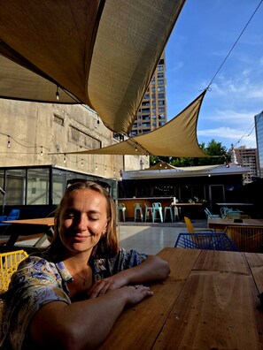 Terrace/patio - Hostel Boutique Merced 88 (Santiago)