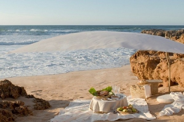 On the beach