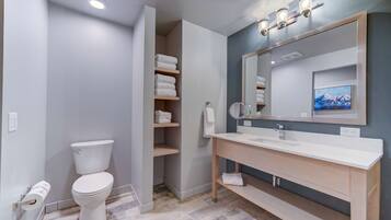 Free toiletries, hair dryer, towels