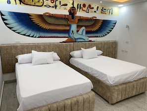 Basic Room, 4 Bedrooms, City View | 1 bedroom, premium bedding, desk, bed sheets - pyramids view apartment (Giza)