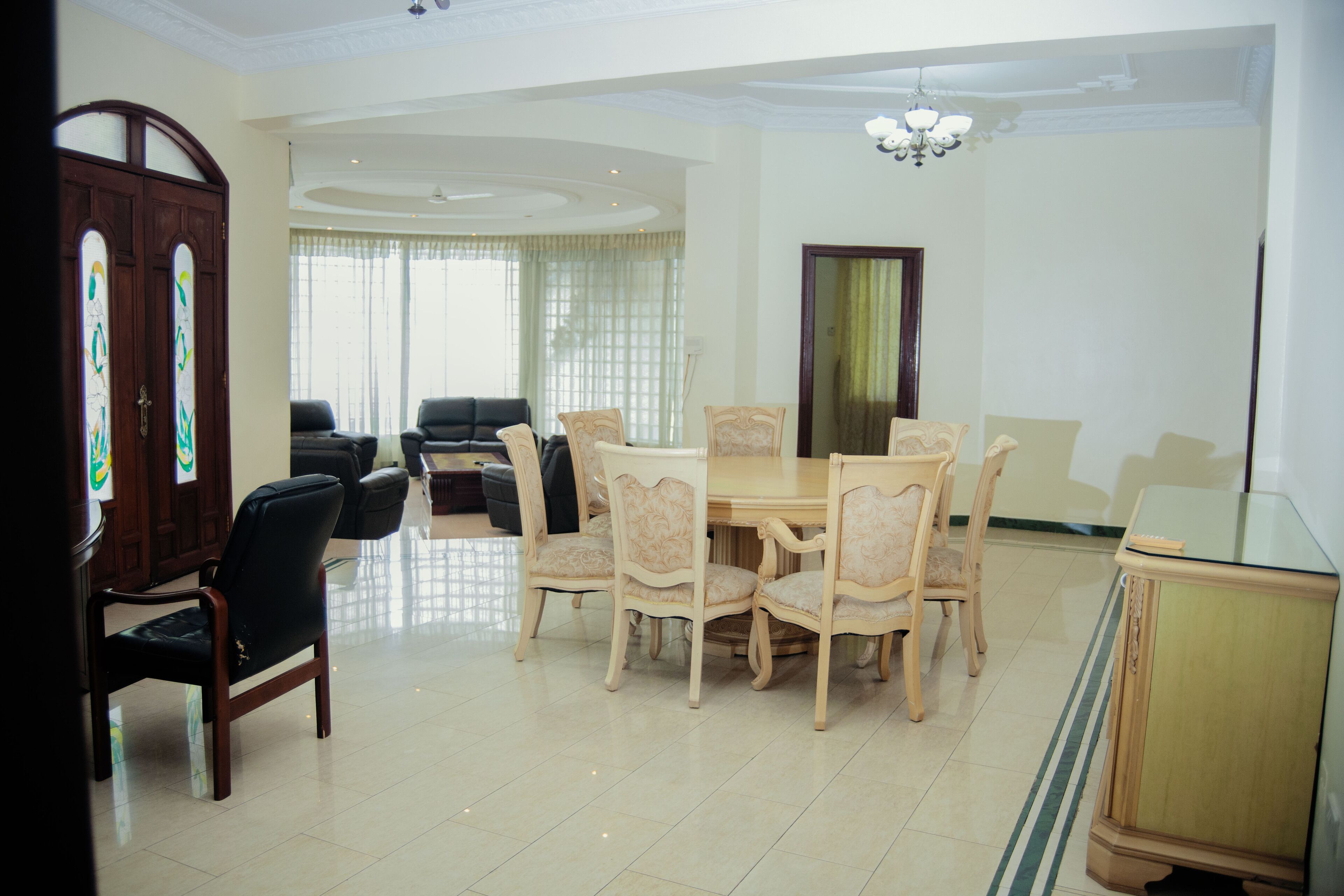 Luxury Villa, 3 Bedrooms, Ensuite, Beach View | Living room | 45-inch flat-screen TV with cable channels, LCD TV, Netflix