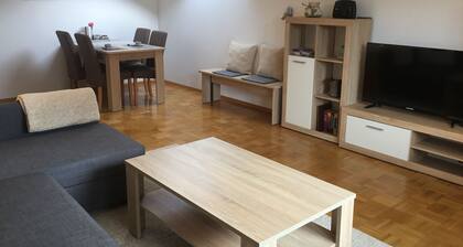 Helle Ferienwohnung Balkon, 2 SZ - neues Bad 2023