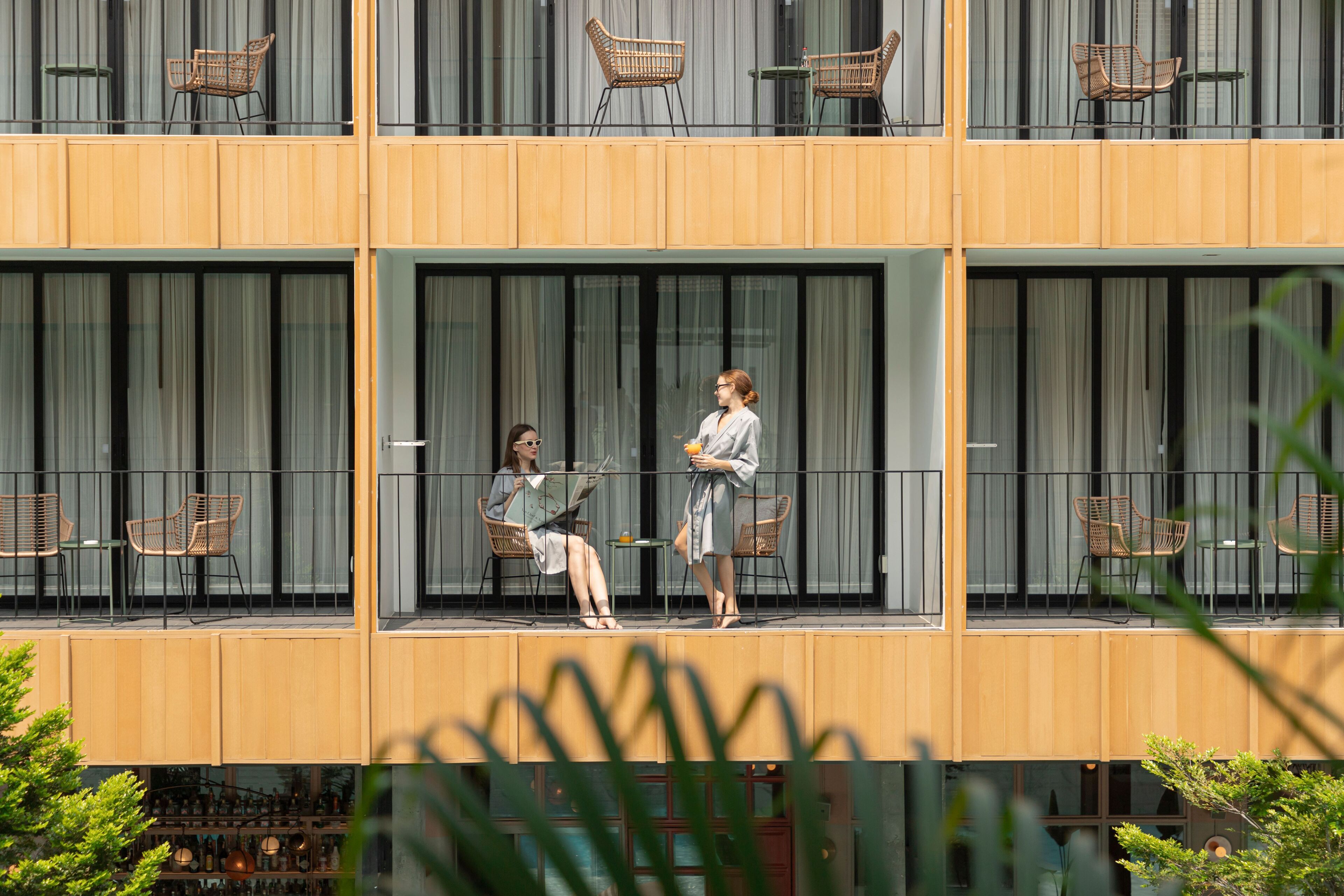 junior suite, 1 king bed, balcony, pool view | terrace/patio