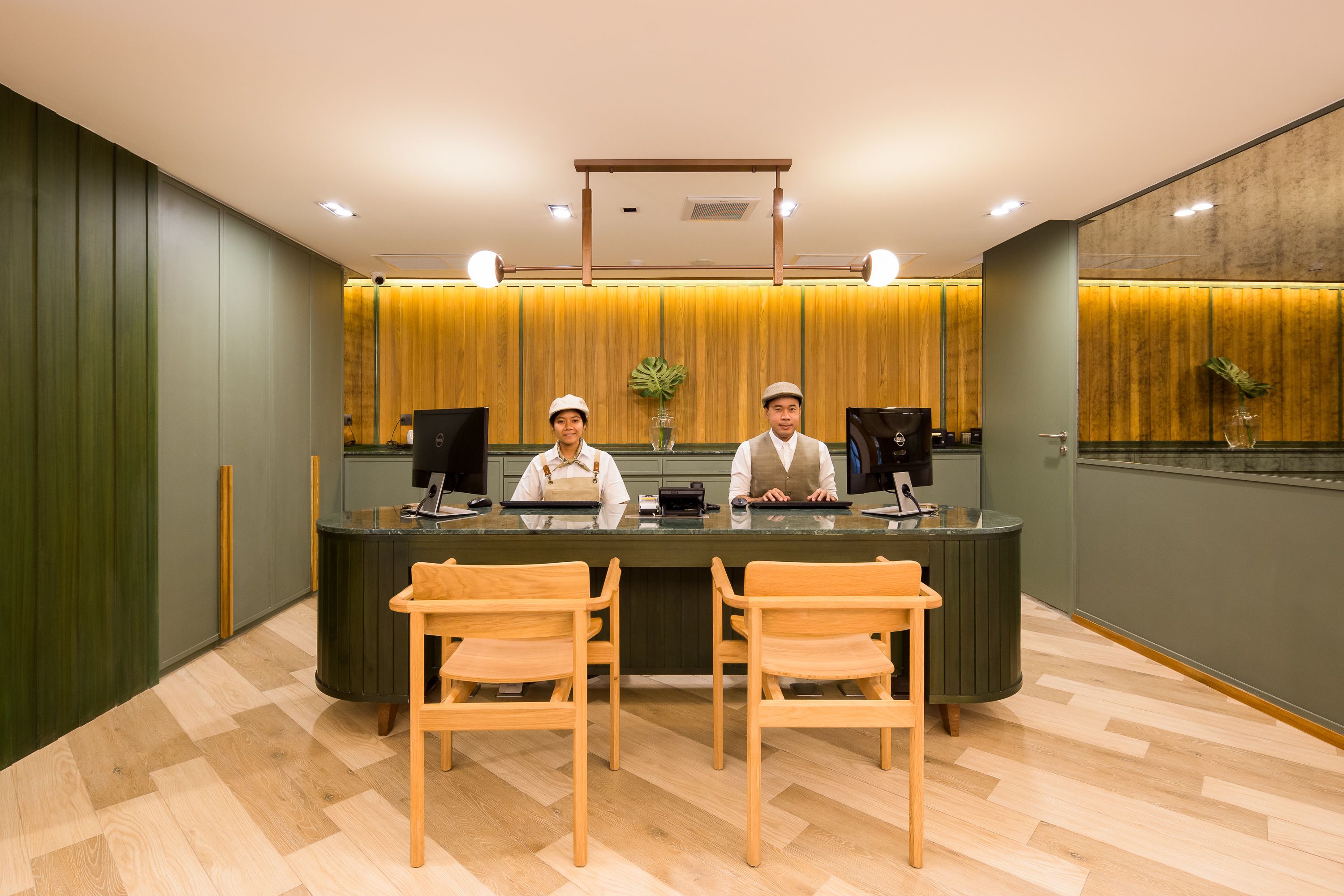 check-in/check-out kiosk