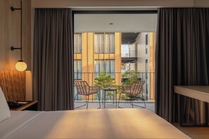 Junior Suite, 1 King Bed, Balcony, Pool View | View from room