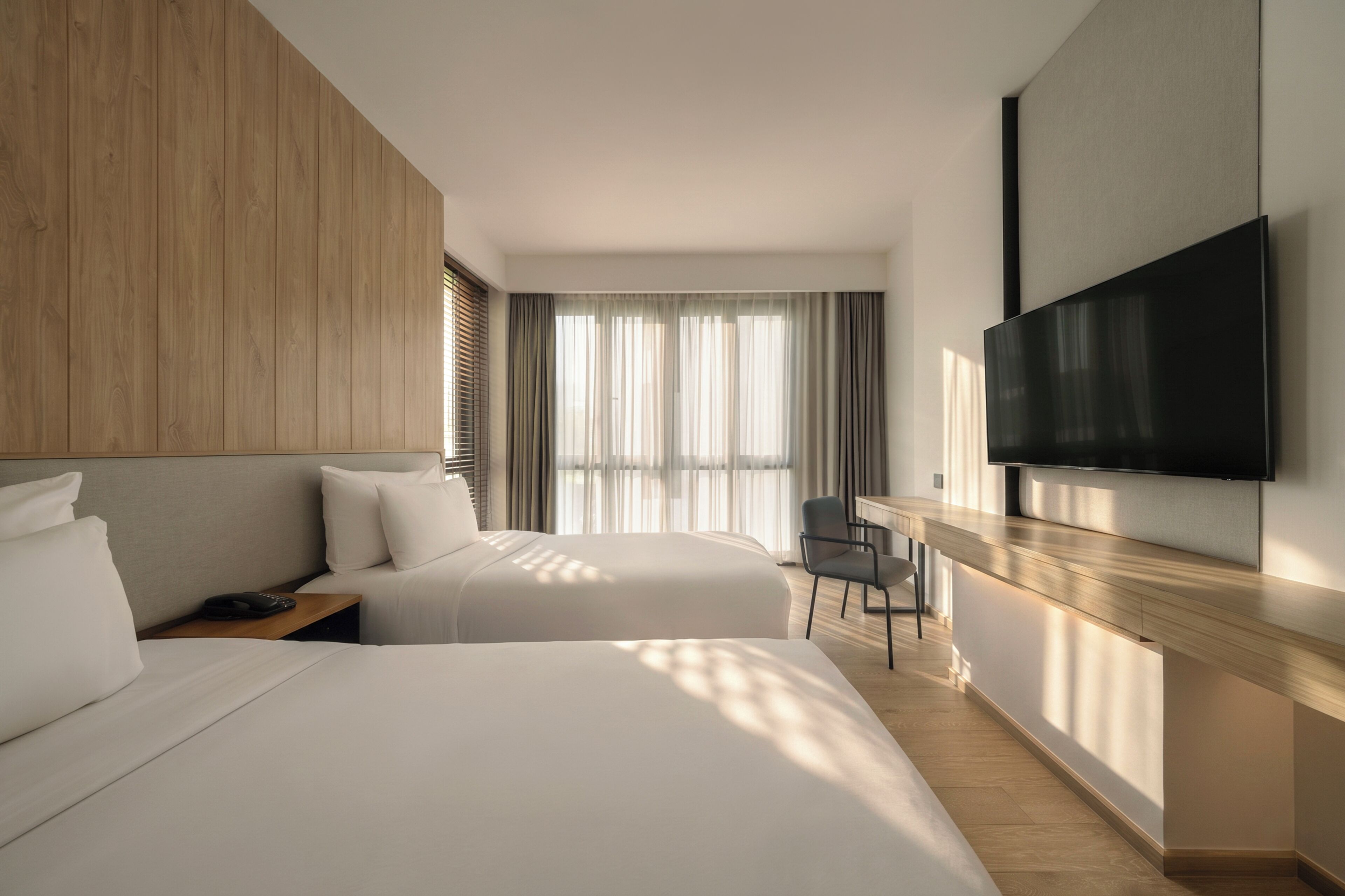 Deluxe Room, 2 Single Beds | View from room