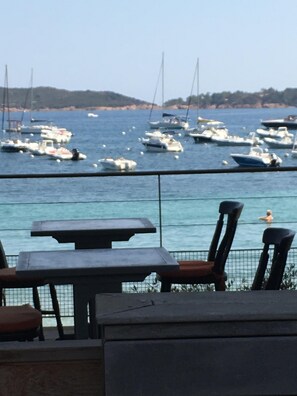 Dine with a view of the ocean and enjoy the tranquil atmosphere.