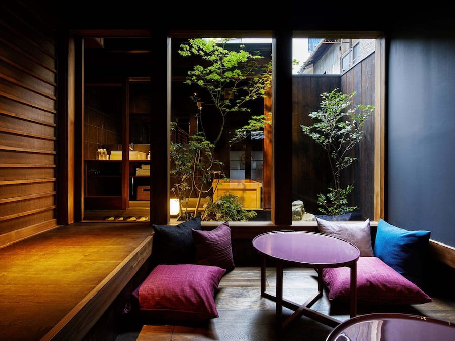 Traditional House with Semi-open-air-bath (Cypress Bath) | In-room dining