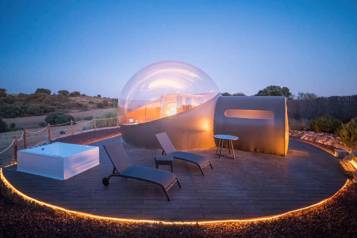 Suite Superior - Luna privada con vistas panorámicas al cielo y jacuzzi | 1 quarto, frigobar, Wi-Fi de cortesia, roupa de cama