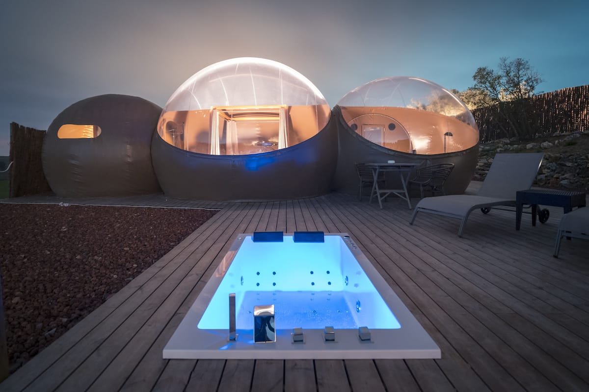 Suite Superior Premium - Luna privada con vistas panorámicas al cielo y jacuzzi | 1 quarto, frigobar, Wi-Fi de cortesia, roupa de cama