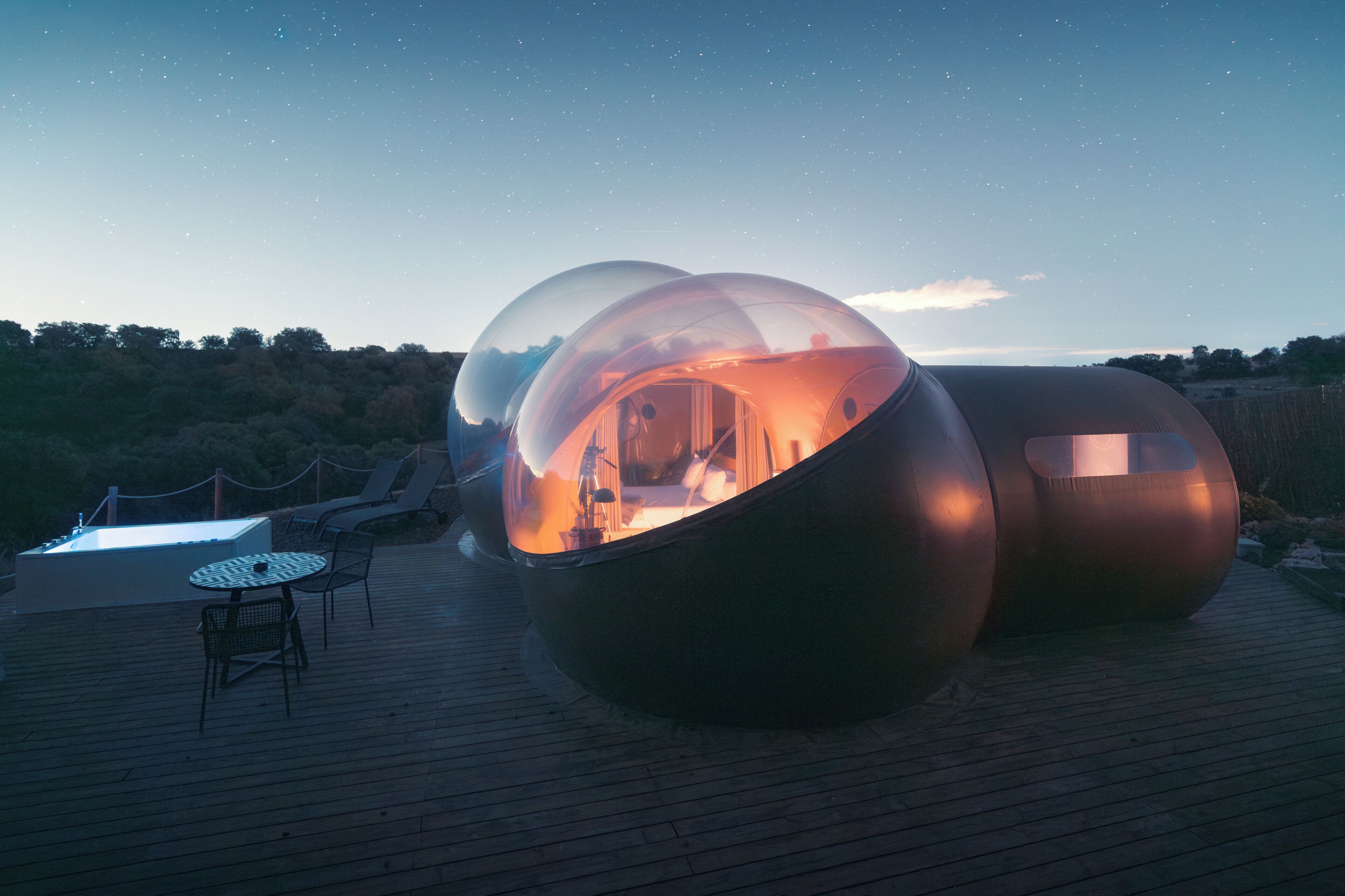 Suite Superior Premium - Luna privada con vistas panorámicas al cielo y jacuzzi | Minibar, wi-fi (inkludert) og sengetøy