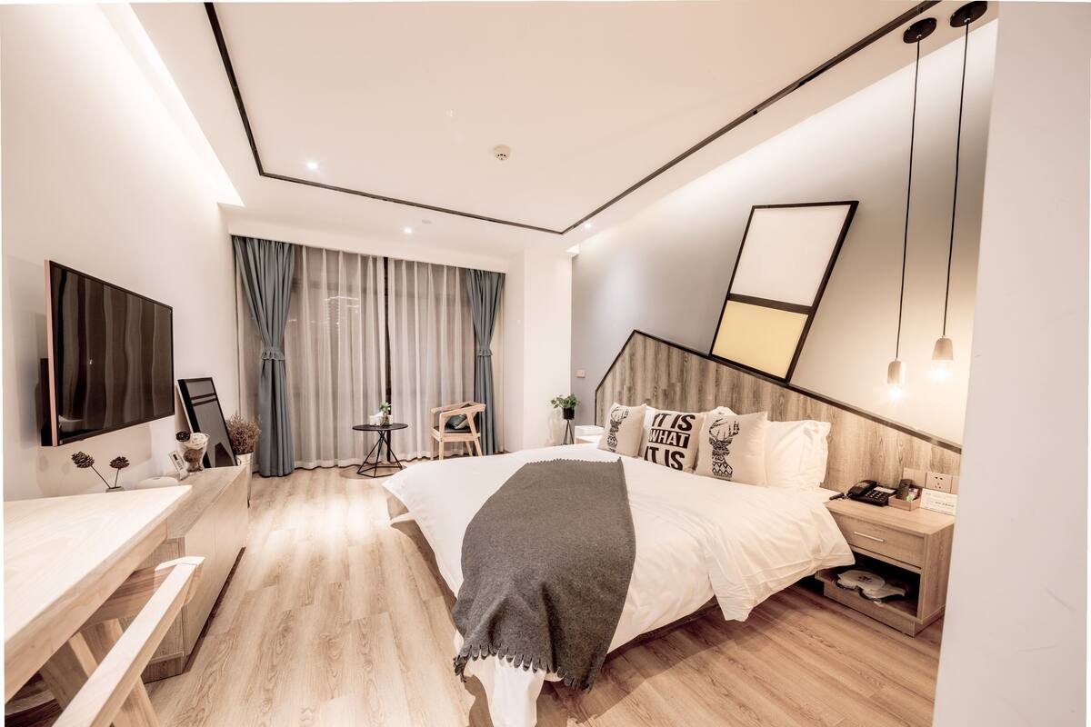 In-room safe, desk, blackout curtains, iron/ironing board