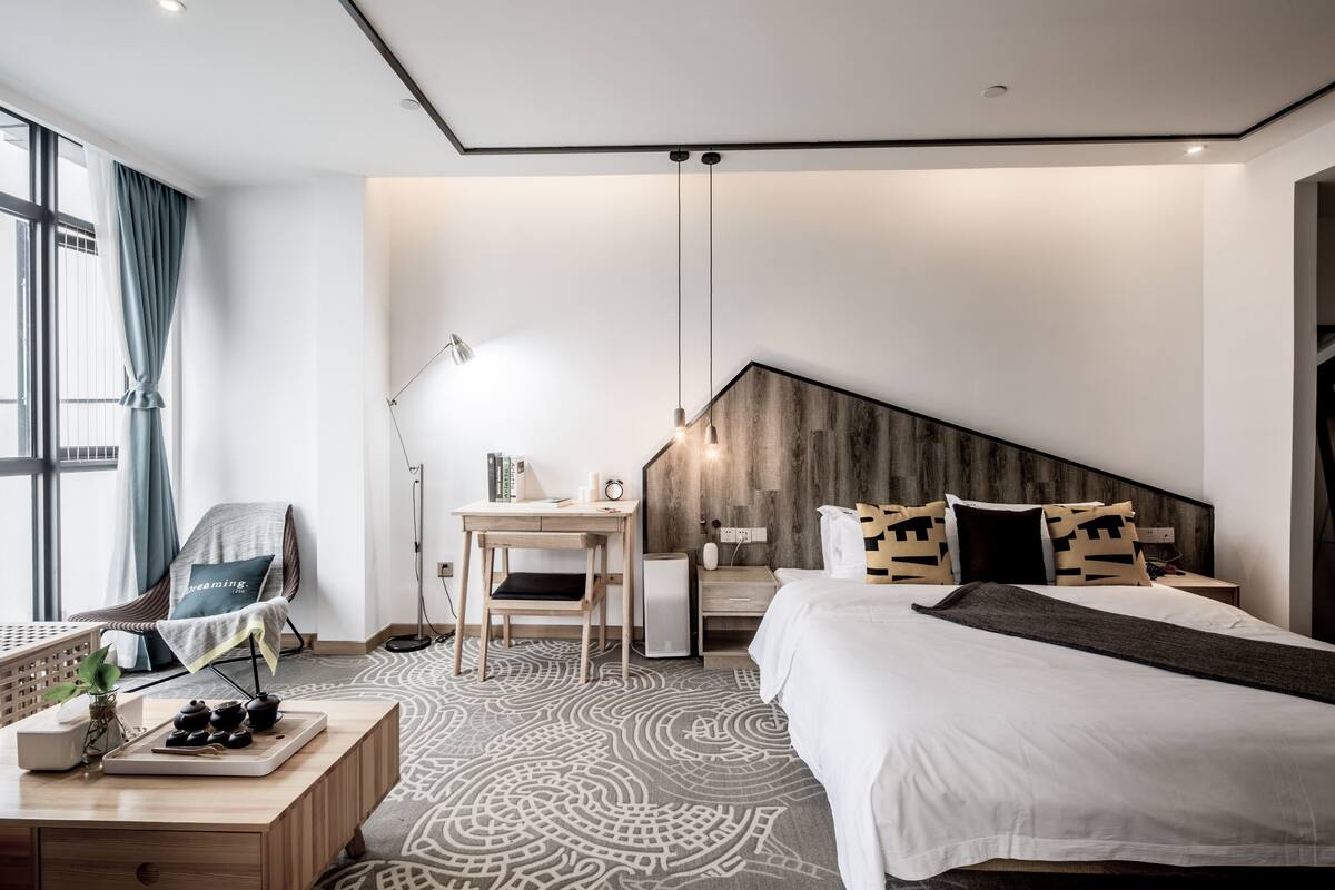 In-room safe, desk, blackout curtains, iron/ironing board