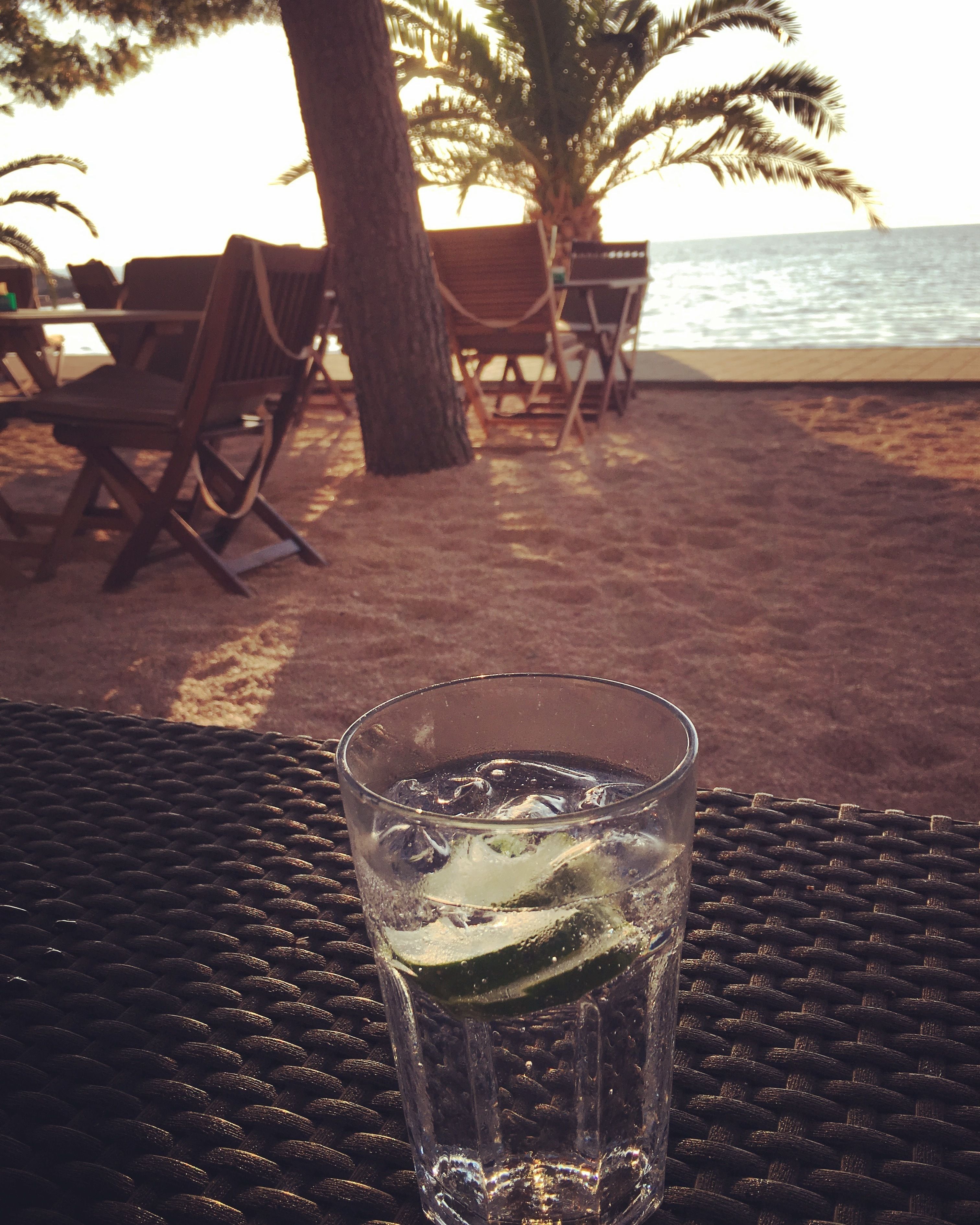 on the beach, 2 beach bars