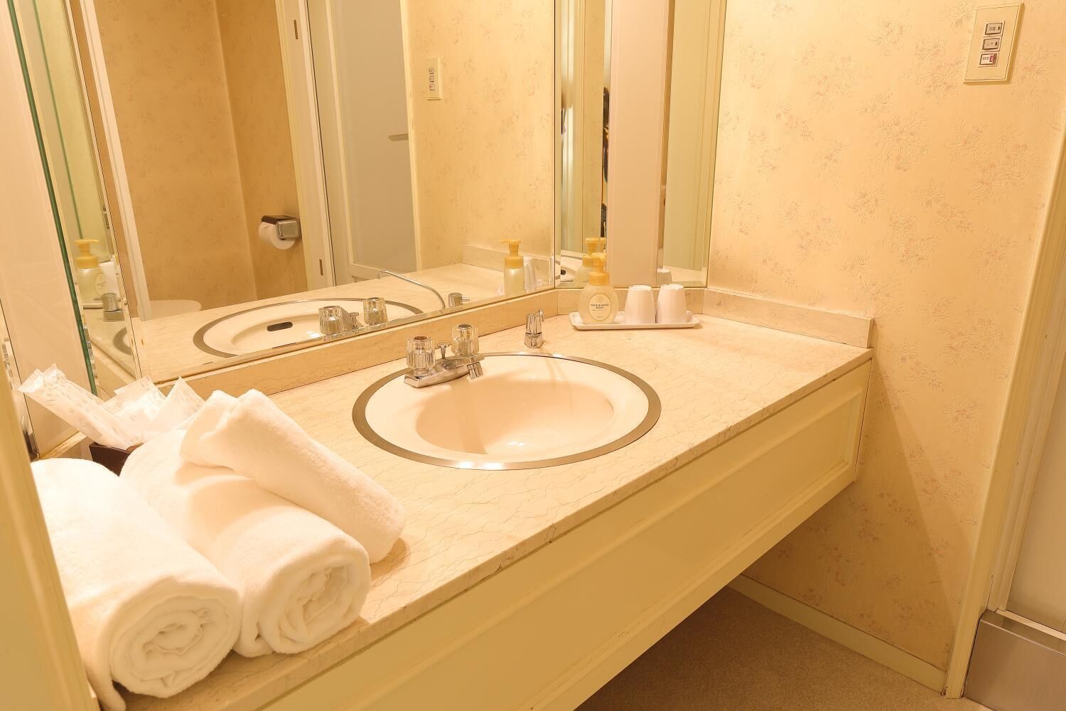 free toiletries, hair dryer, slippers, electronic bidet