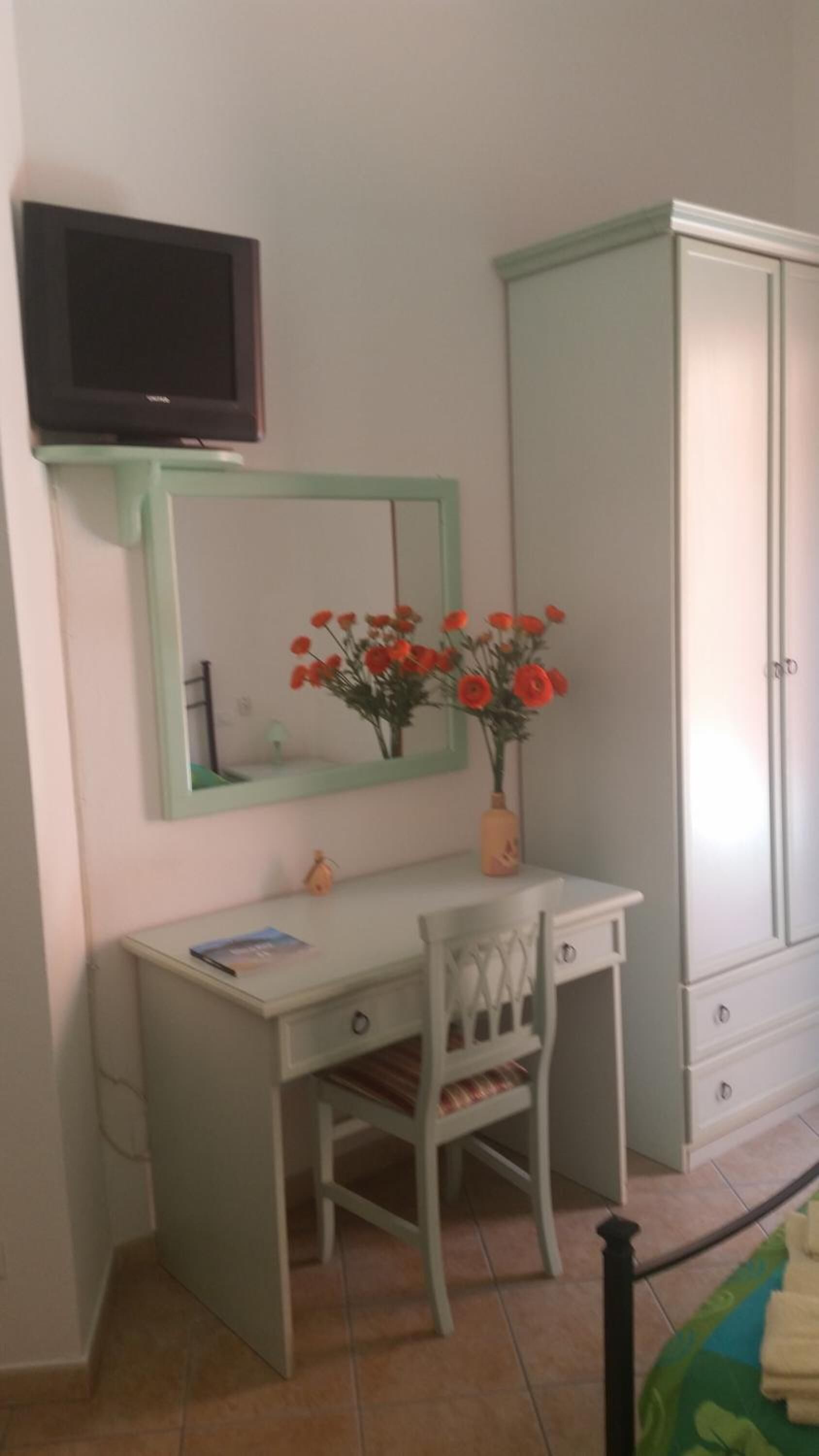 Desk, soundproofing, bed sheets