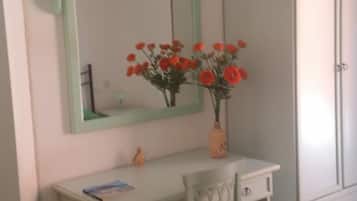 Desk, soundproofing, bed sheets