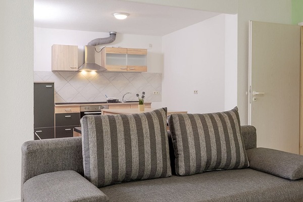 Apartment | Living area | 100-cm flat-screen TV with cable channels