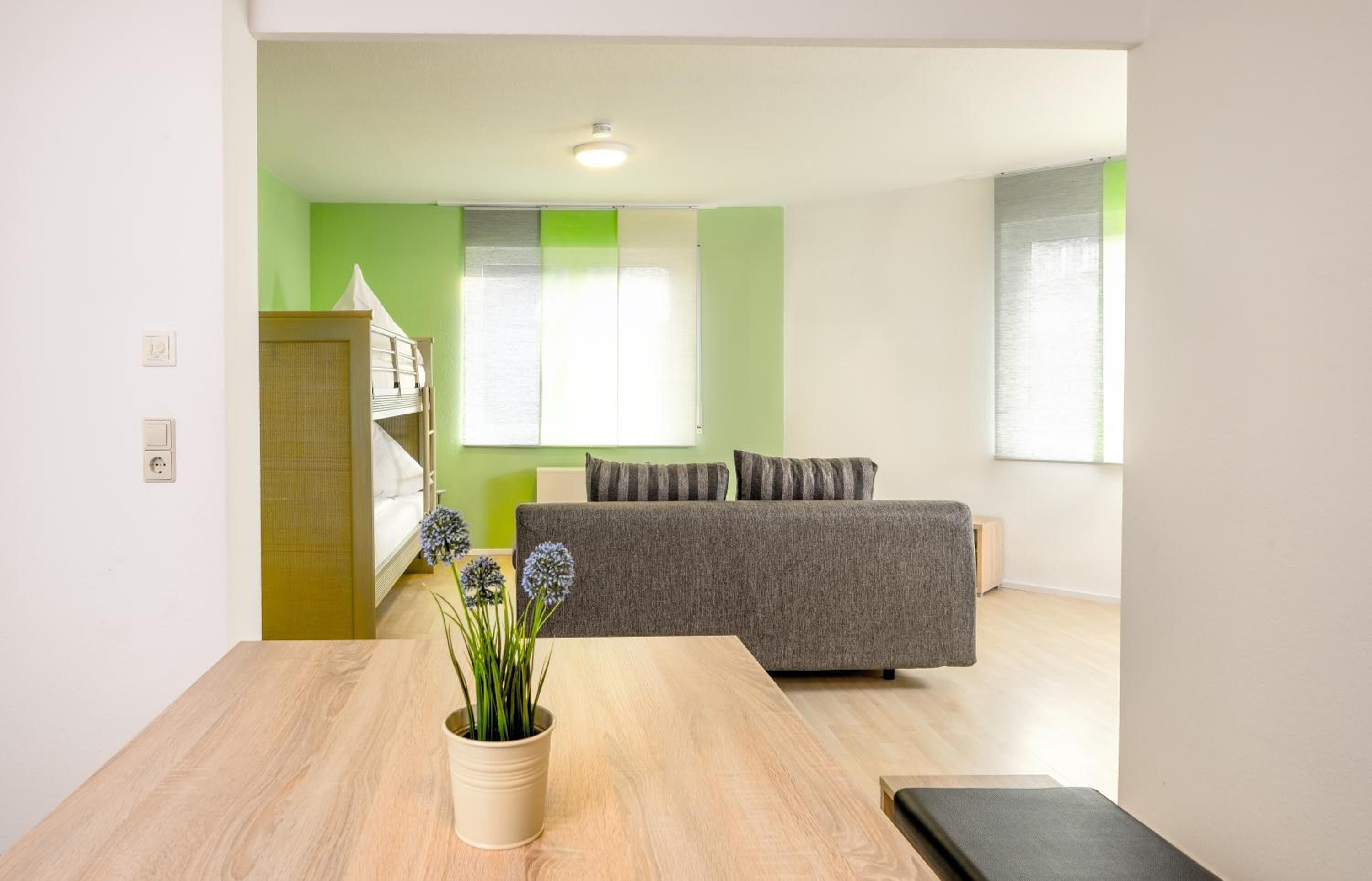 100-cm flat-screen TV with cable channels