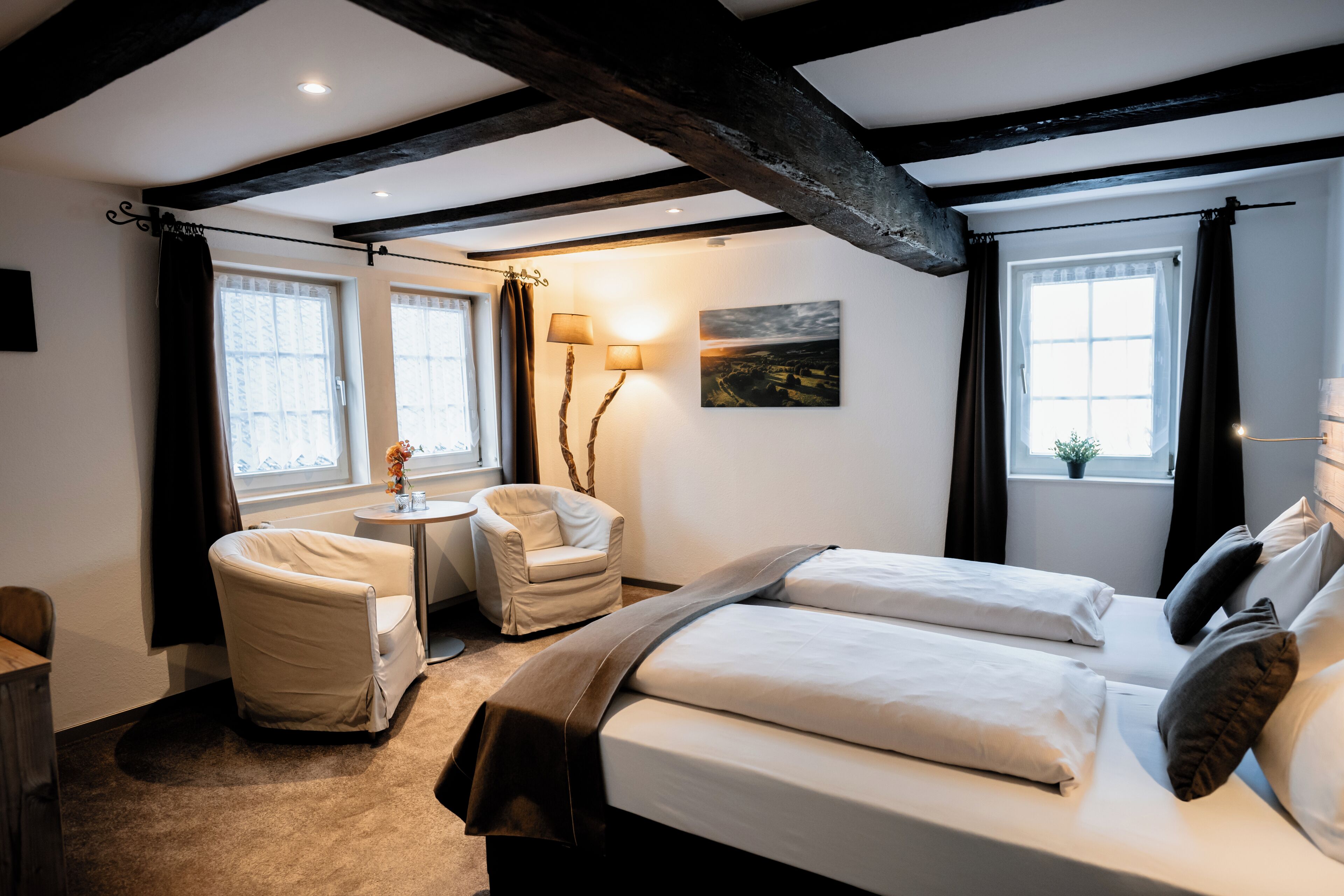 comfort double room | living area | plasma tv