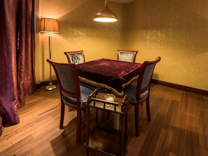 Desk, blackout drapes, free WiFi