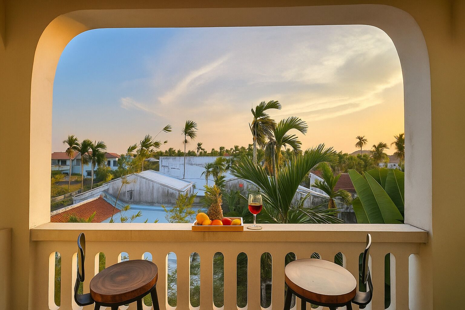 superior twin room, garden view | terrace/patio