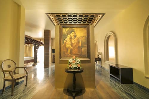 Royal Suite, 1 Bedroom, Partial Sea View, Garden Area | Living area | 48-inch flat-screen TV with cable channels