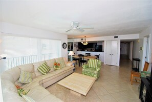 Living area - Seville Unit #201 3 Bedroom Condo by RedAwning (South Padre Island)