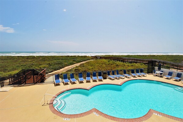Pool - Seville Unit #201 3 Bedroom Condo by RedAwning (South Padre Island)