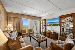 Condo, 3 Bedrooms | Living area | TV - Edgewater Unit #301 3 Bedroom Condo by RedAwning (South Padre Island)