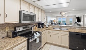 Condo, 2 Bedrooms | Private kitchen | Fridge, microwave, oven, dishwasher - Edgewater Unit #304 2 Bedroom Condo by RedAwning (South Padre Island)