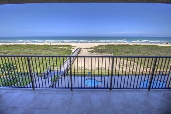Condo, 2 Bedrooms | Balcony view - Ocean Vista Unit #406 2 Bedroom Condo by RedAwning (South Padre Island)