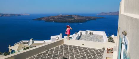 Outdoor wedding area