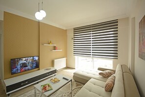 Apartment, 1 Bedroom | Living area | Flat-screen TV - Eray Suite (Talas)