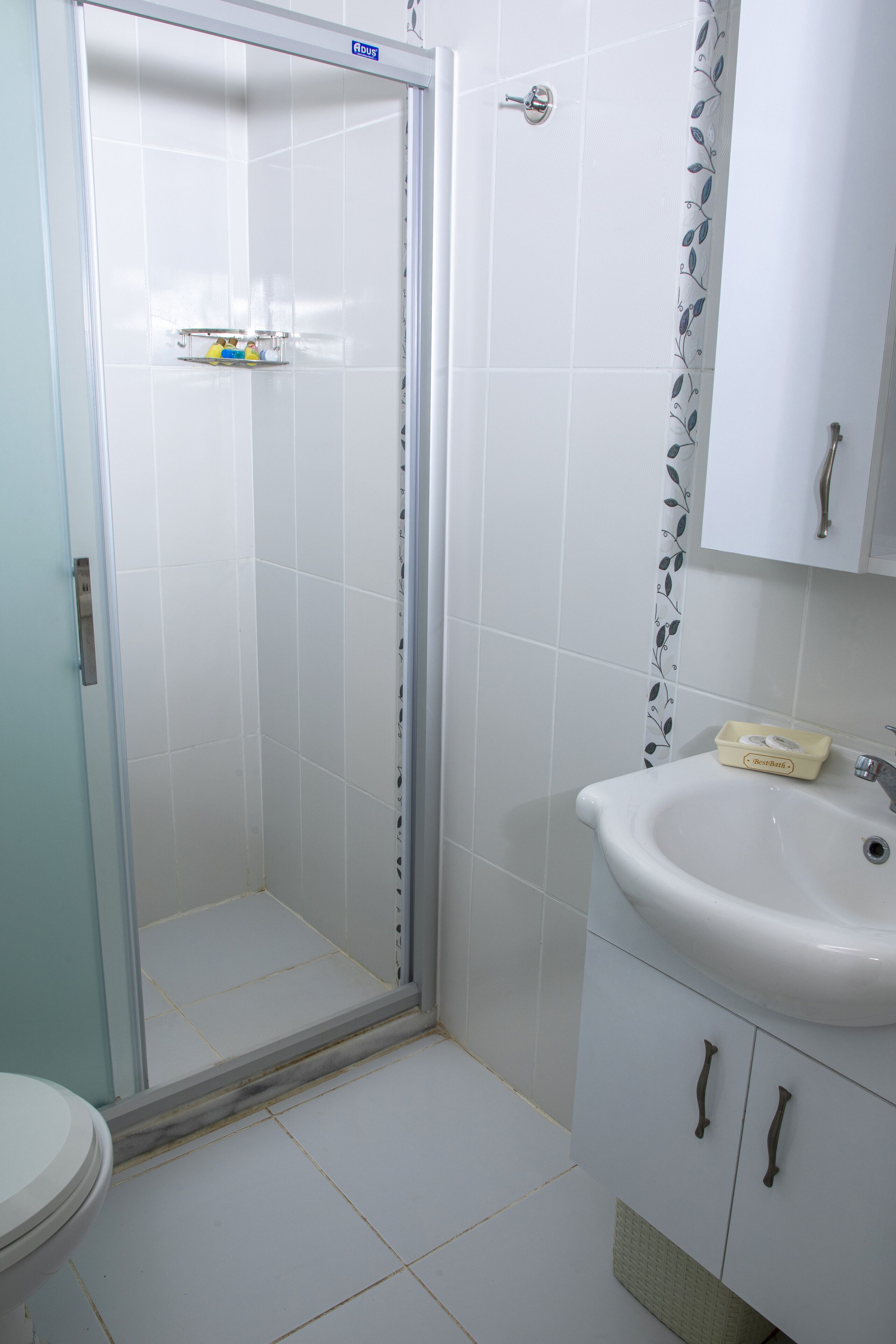 shower, free toiletries, hair dryer, slippers