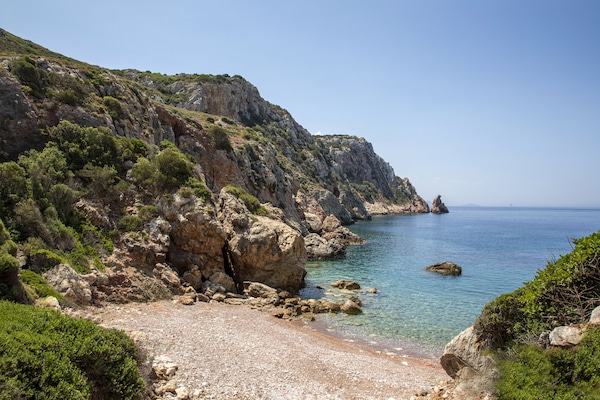 Playa privada en los alrededores, sillas reclinables de playa