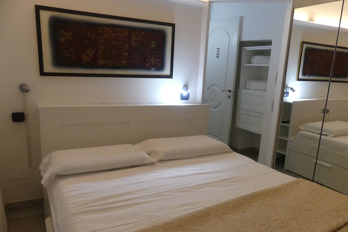 Blackout curtains, iron/ironing board, free WiFi, bed sheets