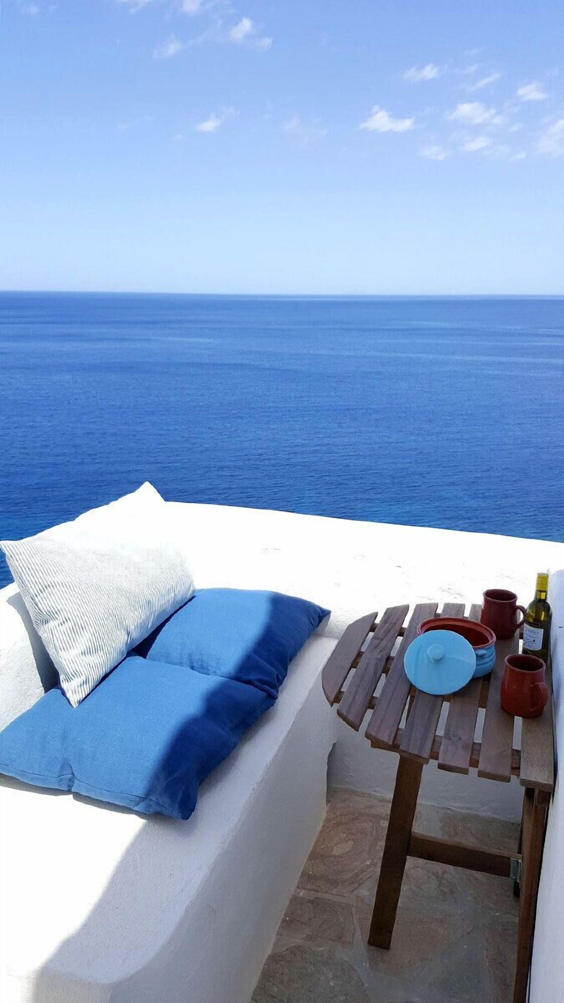 Elite Triple Room, Sea View | Terrace/patio