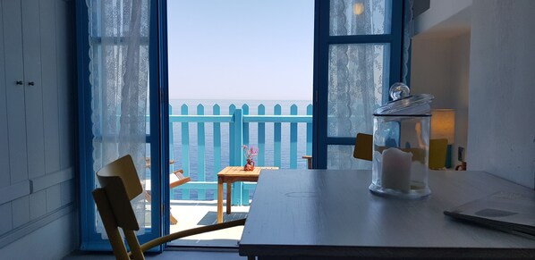 Chambre Quadruple Premium, vue mer | Vue de la chambre