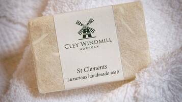 A bar of Clely Windmill St Clement's luxurious handmade soap.