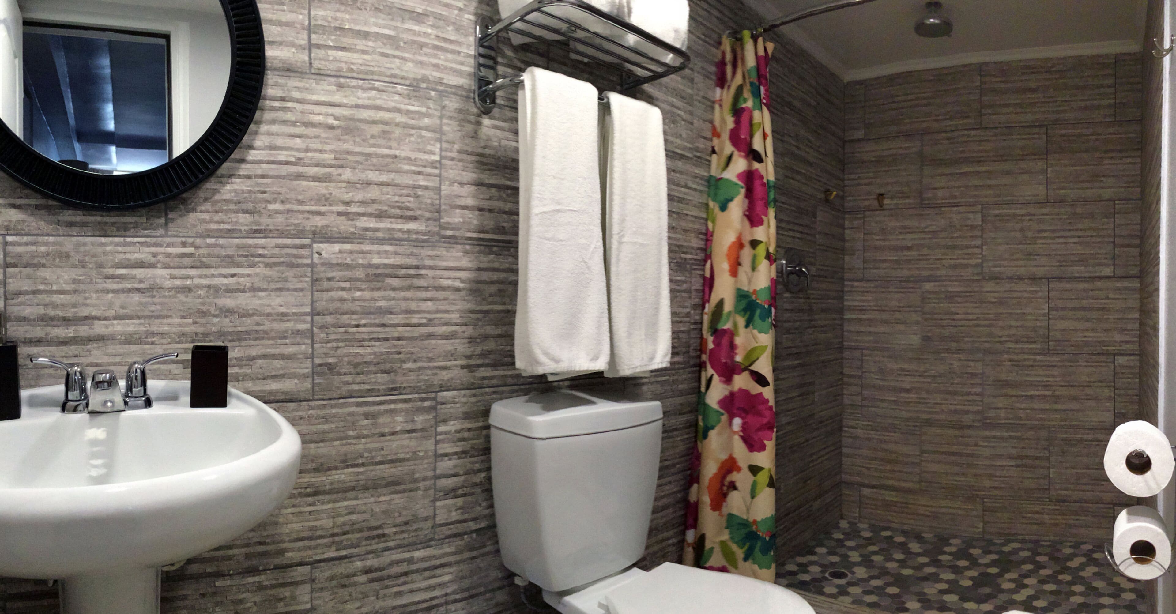 standard quadruple room, ground floor | bathroom | shower, rainfall showerhead, free toiletries, hair dryer