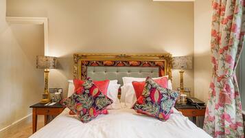 Superior Family Room | Premium bedding, desk, blackout curtains, iron/ironing board