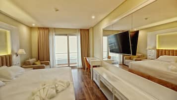 Superior Room, 1 Bedroom, Sea View | 1 bedroom, minibar, in-room safe, desk