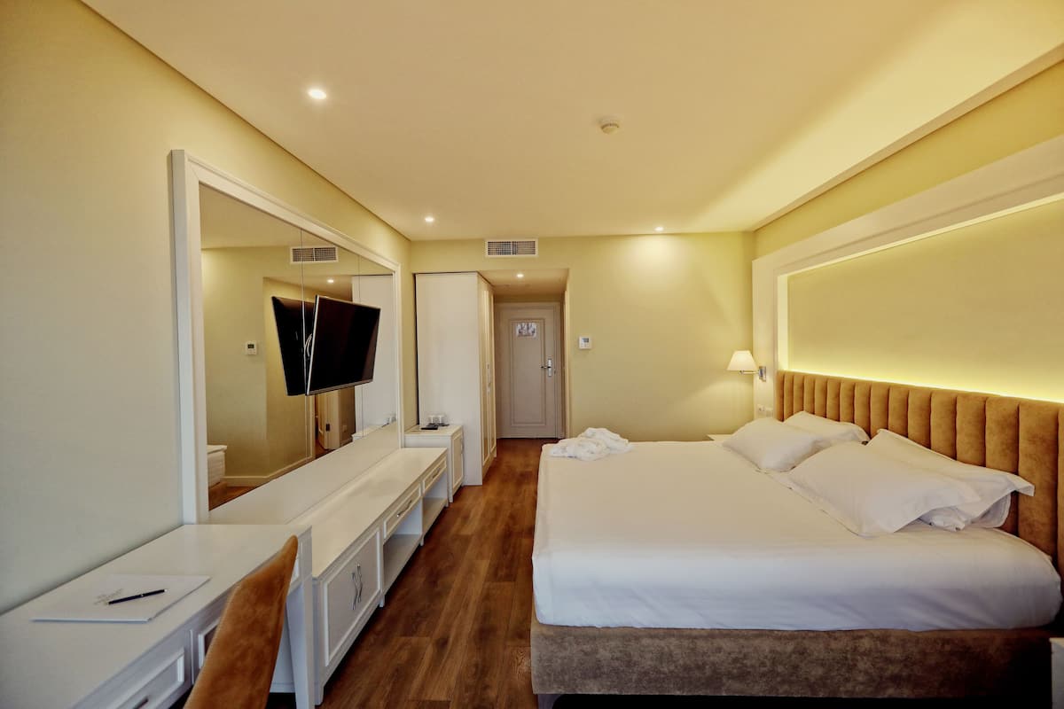 Standaard kamer (Land View) | 1 slaapkamer, een minibar, een kluis op de kamer, een bureau