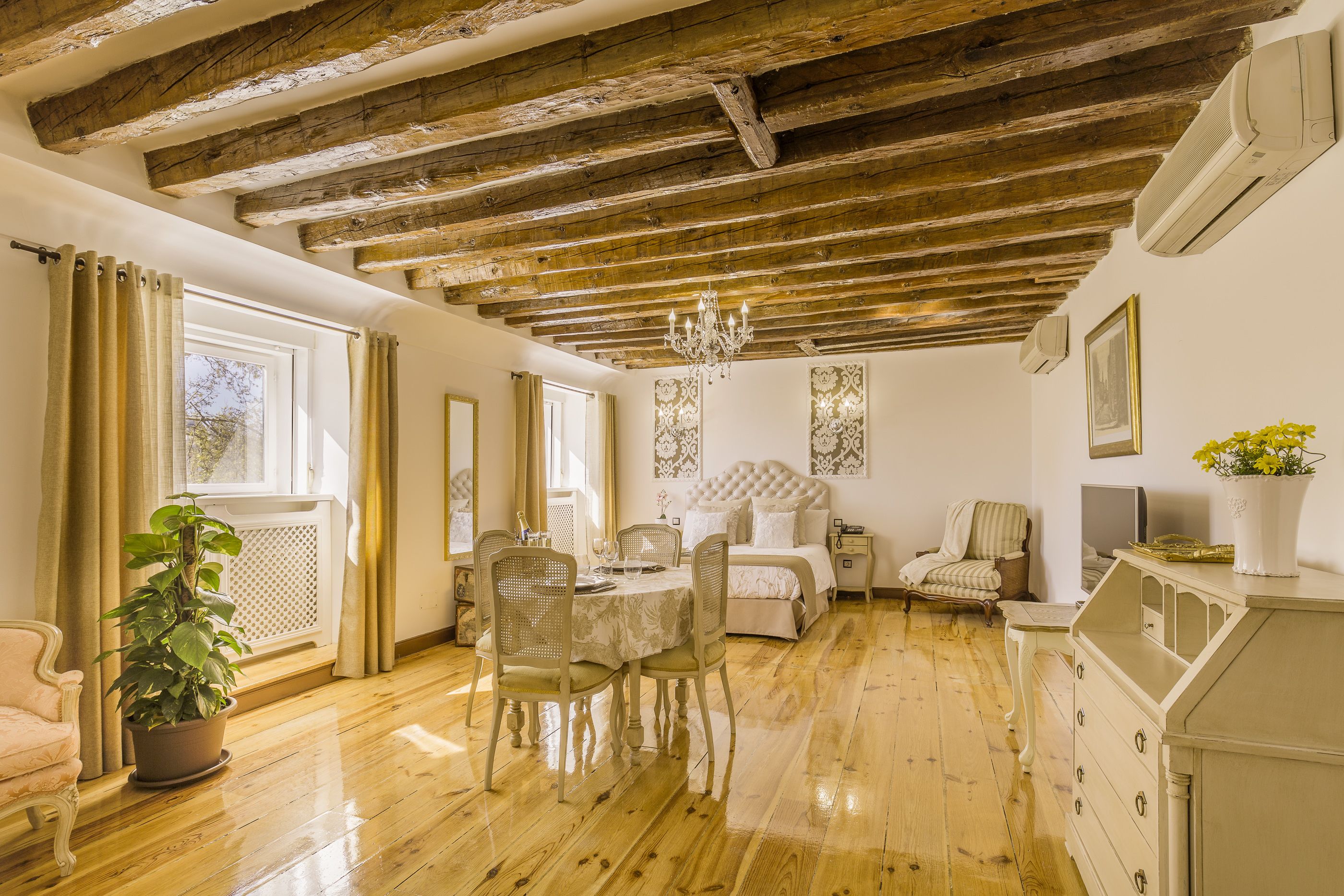 superior apartment | living area | flat-screen tv