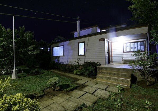 Front of property – evening/night