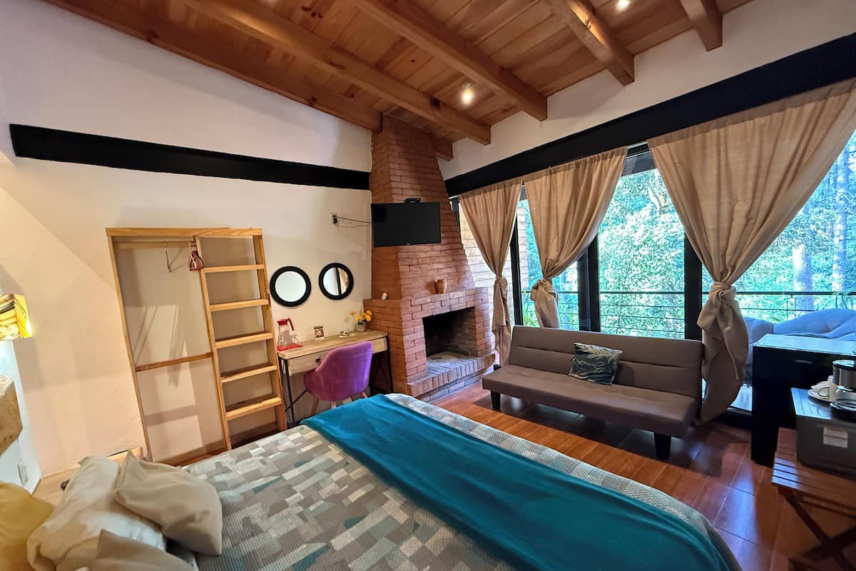 Superior Room, Fireplace | View from room