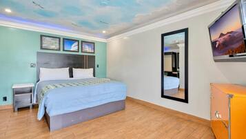 Desk, iron/ironing board, free WiFi, bed sheets