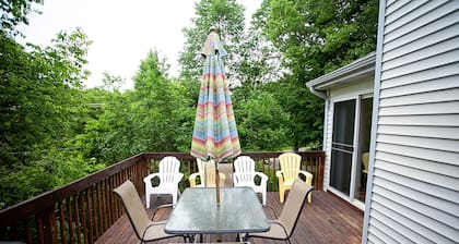Large Saugatuck Condo, Wooded Ravine, Cathedral Ceilings, Open Concept